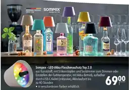 CITTI Markt Sompex-LED-Akku-Flaschenaufsatz Top 2.0 Angebot