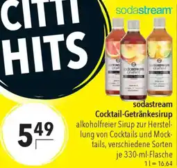 CITTI Markt sodastream Cocktail-Getränkesirup Angebot