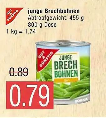 Marktkauf Gut & Günstig Junge Brechbohnen Angebot