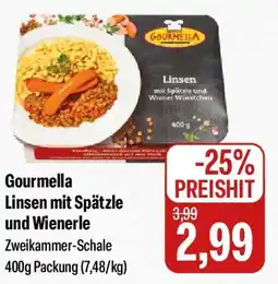 Feneberg Gourmella Linsen mit Spätzle und Wienerle Angebot