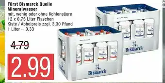 Marktkauf Fürst Bismarck Quelle Mineralwasser Angebot