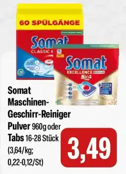 Feneberg Somat Maschinen Geschirr Reiniger Pulver oder Tabs Angebot