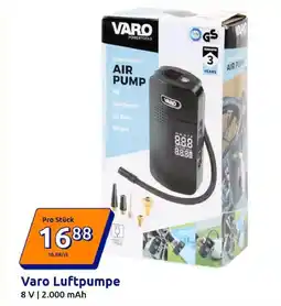 Action Varo Luftpumpe 8 V | 2500mAh Angebot