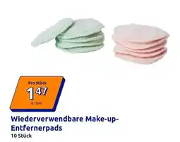 Action Wiederverwendbare Make-up- Entfernerpads 10 Stück Angebot