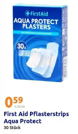 Action First Aid Pflasterstrips Aqua Protect 30 Stück Angebot