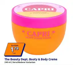Action The Beauty Dept. Booty & Body Creme Angebot