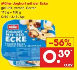 Netto Marken-Discount Müller Joghurt mit der Ecke Angebot