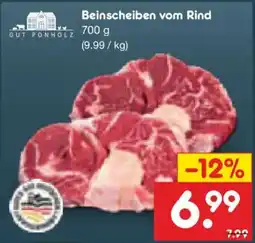 Netto Marken-Discount GUT PONHOLZ Beinscheiben vom Rind Angebot