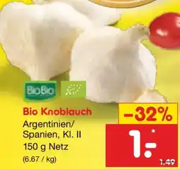 Netto Marken-Discount Bio Knoblauch Angebot