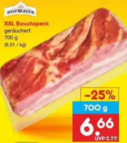 Netto Marken-Discount Hofmaier XXL Bauchspeck Angebot