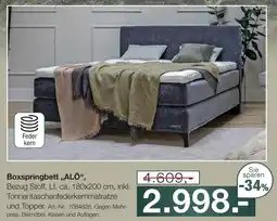 Möbel Inhofer Boxspringbett „alö“ Angebot