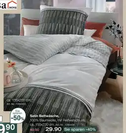 Möbel Inhofer Casa nova satin bettwäsche ca. 135x200 cm Angebot