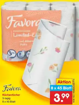 Netto Marken-Discount Favora Küchentücher Angebot