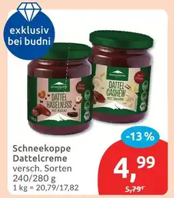 Budni Schneekoppe dattel haselnuss mit kakao Angebot