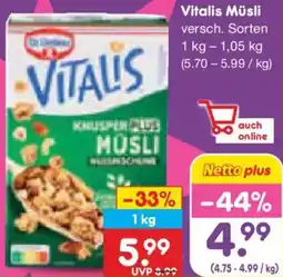 Netto Marken-Discount Vitalis Müsli Angebot