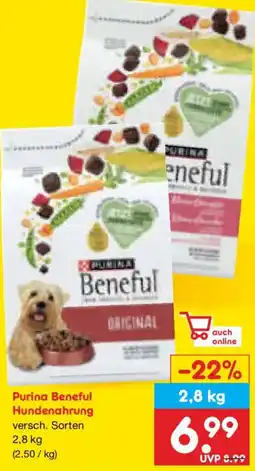 Netto Marken-Discount Purina Beneful Hundenahrung Angebot