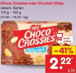 Netto Marken-Discount Choco Crossies oder Choclait Chips Angebot