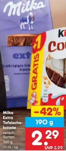 Netto Marken-Discount Milka Extra Tafelschokolade Angebot