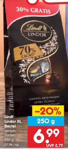 Netto Marken-Discount Lindt Lindor XL Beutel Angebot