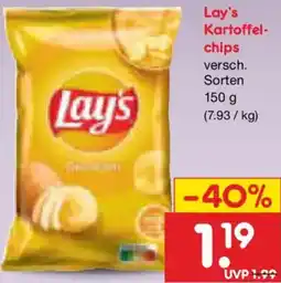 Netto Marken-Discount Lay's Kartoffelchips Angebot