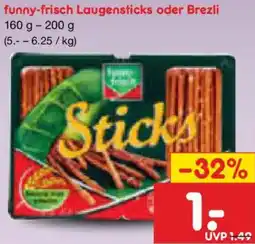 Netto Marken-Discount funny-frisch Laugensticks oder Brezli Angebot