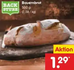 Netto Marken-Discount BACK STUBE Bauernbrot Angebot