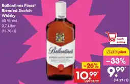Netto Marken-Discount Ballantines Finest Blended Scotch Whisky Angebot