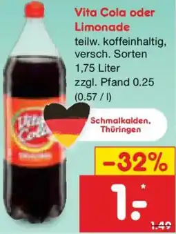 Netto Marken-Discount Vita Cola oder Limonade Angebot