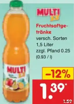 Netto Marken-Discount MULTI Fruchtsaftgetränke Angebot