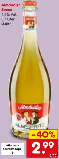 Netto Marken-Discount Almdudler Secco Angebot