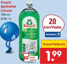 Netto Marken-Discount Frosch Spülmittel Limone Angebot