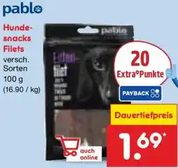 Netto Marken-Discount Pablo Hundesnacks Filets Angebot