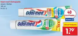Netto Marken-Discount Odol med 3 Zahnpasta Angebot