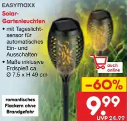 Netto Marken-Discount Easymaxx Solar Gartenleuchten Angebot