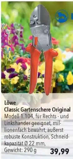CITTI Markt Löwe Classic Gartenschere Original Angebot