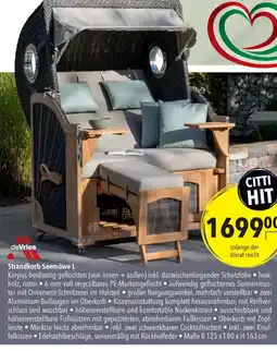 CITTI Markt deVries Strandkorb Seemöwe L Angebot