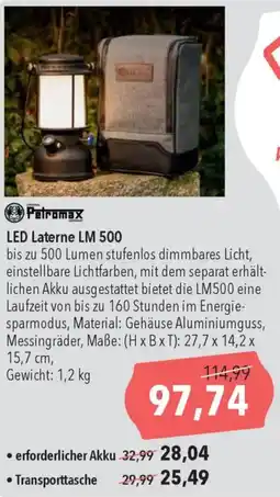 CITTI Markt Petromax LED Laterne LM 500 Angebot