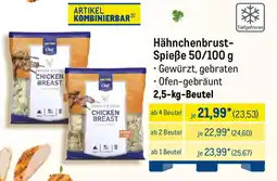 METRO METRO Chef Hähnchenbrust- Spieße 50/100 g Angebot