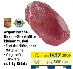 METRO METRO Premium Argentinische Rinder-Steakhüfte kleiner Muskel Angebot