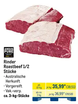 METRO ANGUS PURE Rinder Roastbeef 1/2 Stücke Angebot