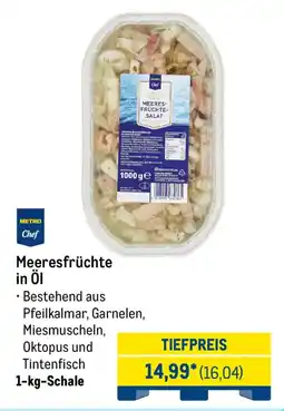 METRO METRO Chef Meeresfrüchte in Öl Angebot