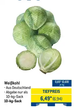 METRO Weiẞkohl Angebot