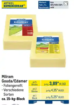 METRO Milram Gouda/Edamer Angebot