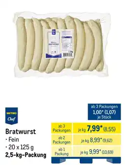 METRO METRO Chef Bratwurst Angebot