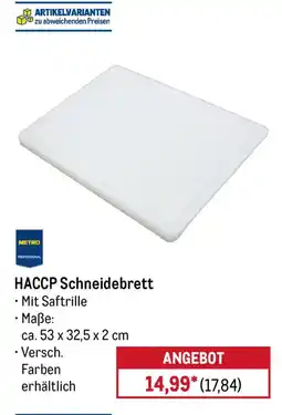 METRO METRO PROFESSIONAL HACCP Schneidebrett Angebot