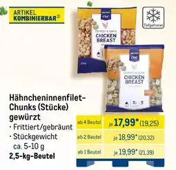 METRO Hähncheninnenfilet- Chunks (Stücke) gewürzt Angebot