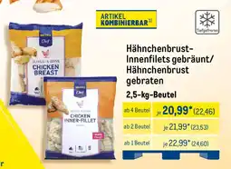 METRO Hähnchenbrust- Innenfilets gebräunt/ Hähnchenbrust gebraten Angebot
