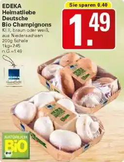 WEZ EDEKA Heimatliebe Deutsche Bio Champignons Angebot