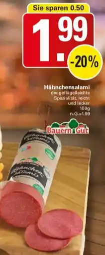 WEZ Bauern Gut Hähnchensalami Angebot