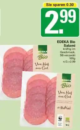 WEZ EDEKA Bio Salami Angebot